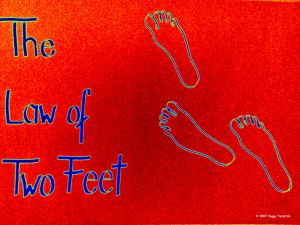 Das Gesetz der zwei Füße